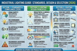 Guía de iluminación industrial: estándares, diseño y selección [2026]