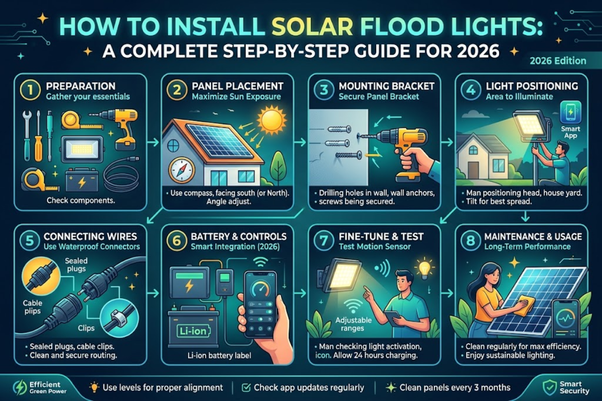 How to Install Solar Flood Lights: A Complete Step-by-Step Guide for 2026
