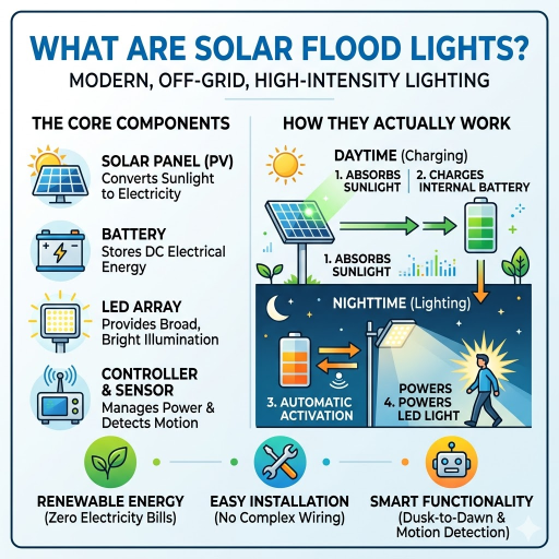 What Are Solar Flood Lights and How Do They Actually Work?
