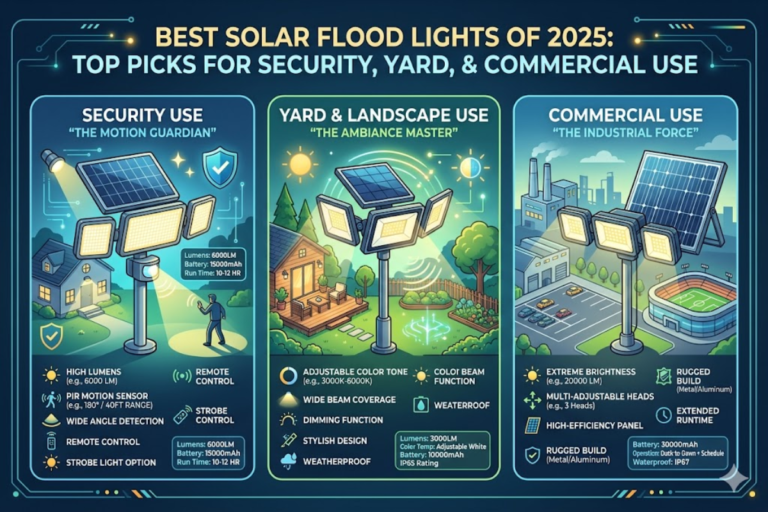 Best Solar Flood Lights of 2025: Top Picks for Security, Yard, and Commercial Use