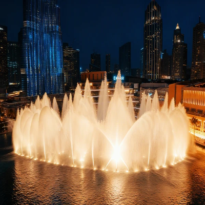 Landmark Waterfront Fountain