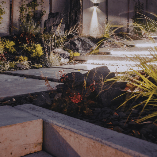 Developer mixed-use landscape lighting
