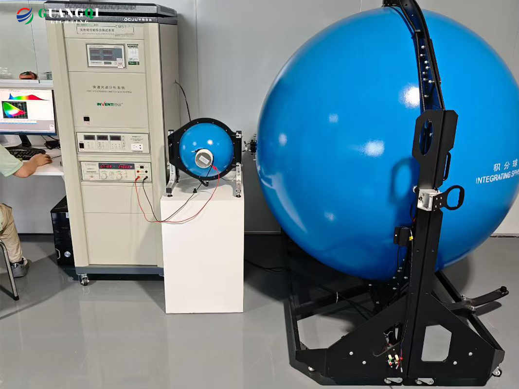 Final quality control check on flood light housing batch