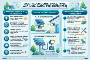 Solar Flood Lights Specs, Types, and Installation Explained [2026]