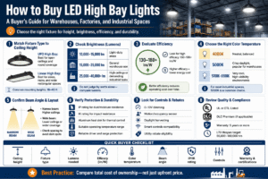 How to Buy LED High Bay Lights: A Buyer's Guide for Warehouses, Factories, and Industrial Spaces
