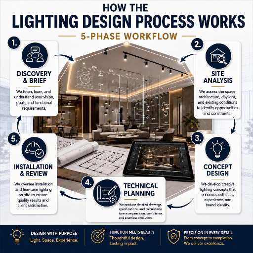 How the Lighting Design Process Works (5-Phase Workflow)