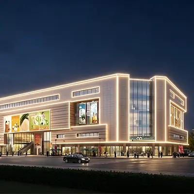 Guangqi Lighting 4000K Facade Linear Light Bar Commercial Buildings Project Case