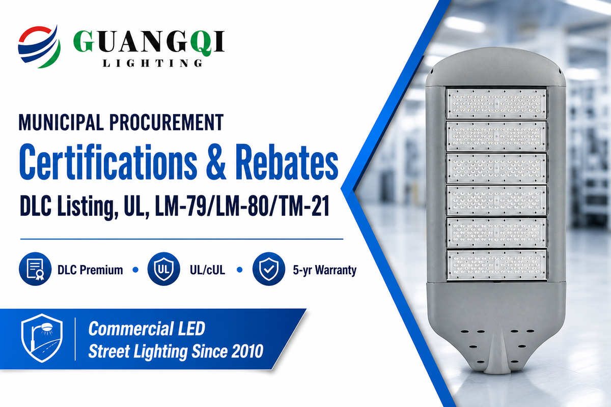 Municipal and Highway Procurement, Certifications and Rebates — Guangqi Lighting