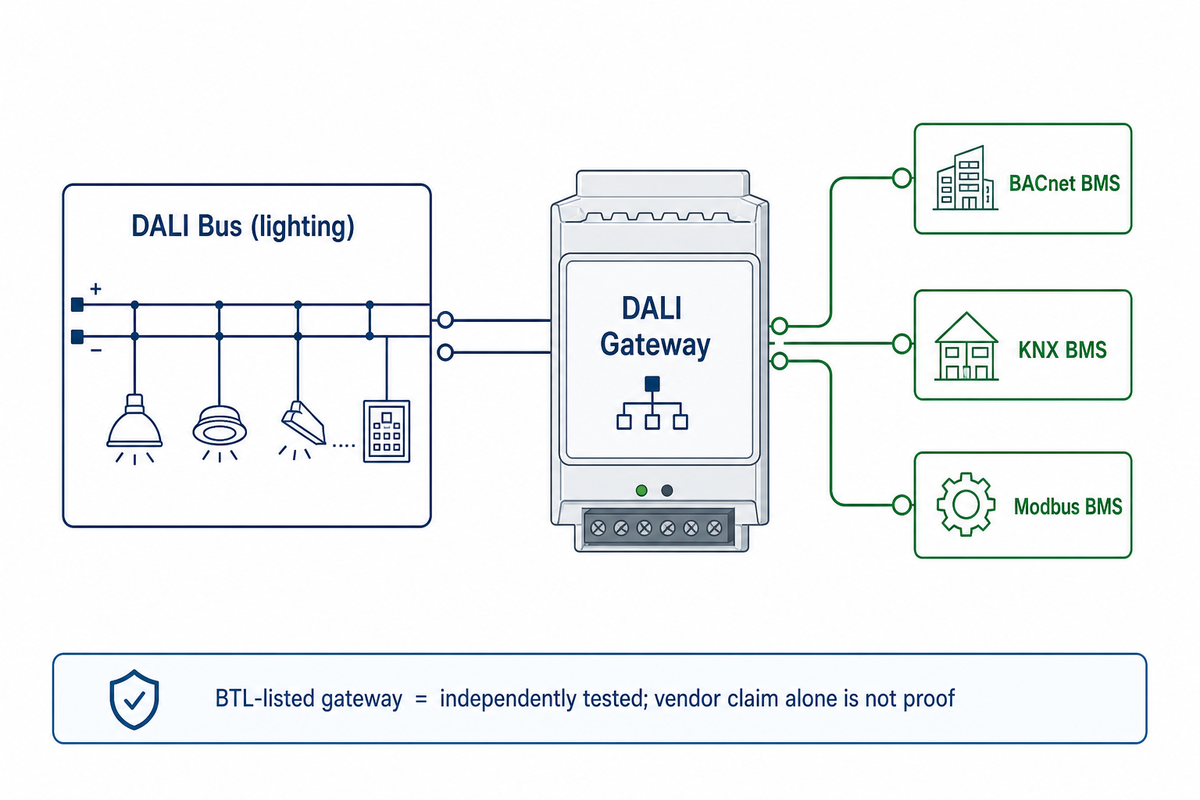 DALI Gateways: Bridging KNX, BACnet, and Building Management Systems — Guangqi Lighting