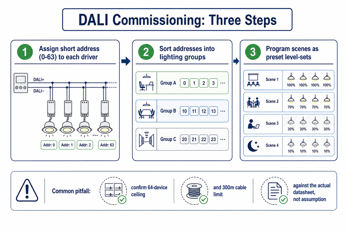 Common DALI Misconceptions, Commissioning, and Installation Pitfalls — Guangqi Lighting