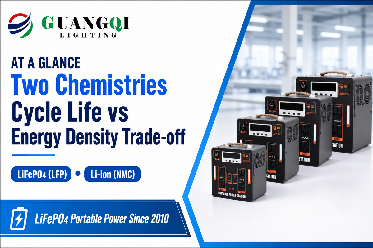 LiFePO4 vs Li-ion at a Glance — Guangqi Lighting