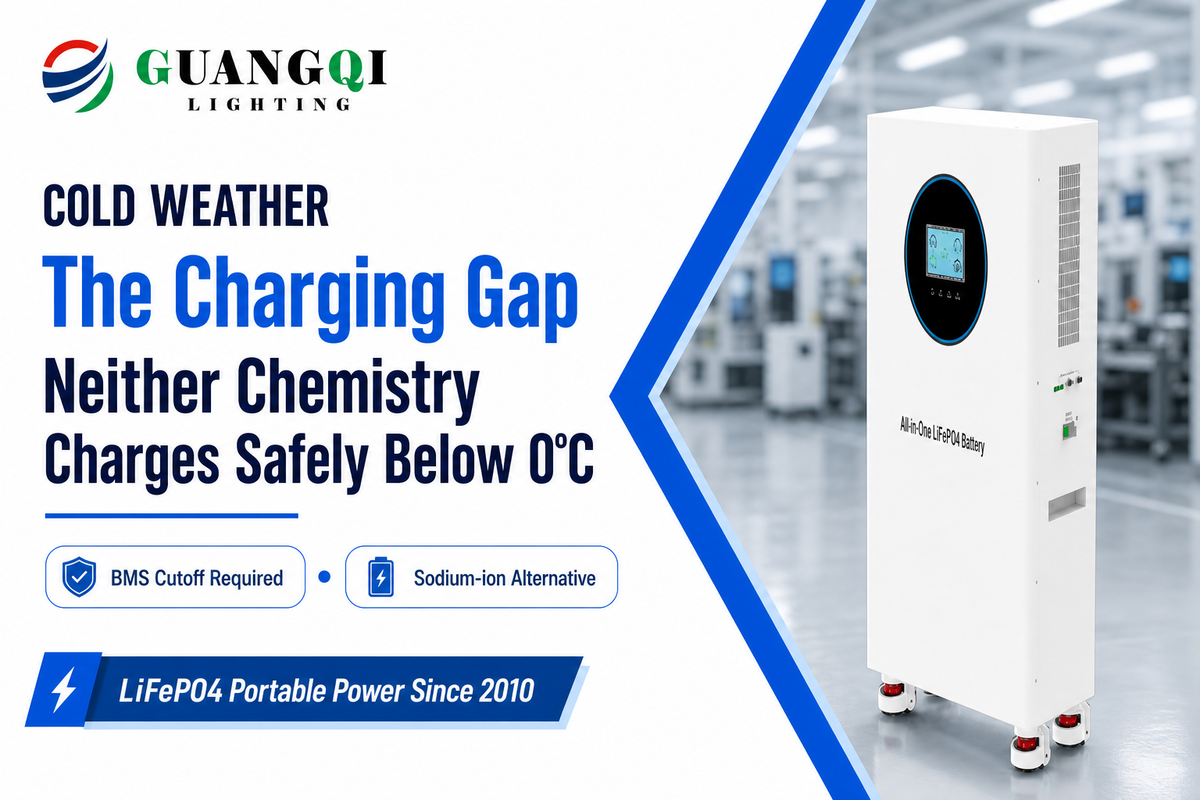 The Cold-Start Charging Gap: Charging Behavior by Chemistry — Guangqi Lighting