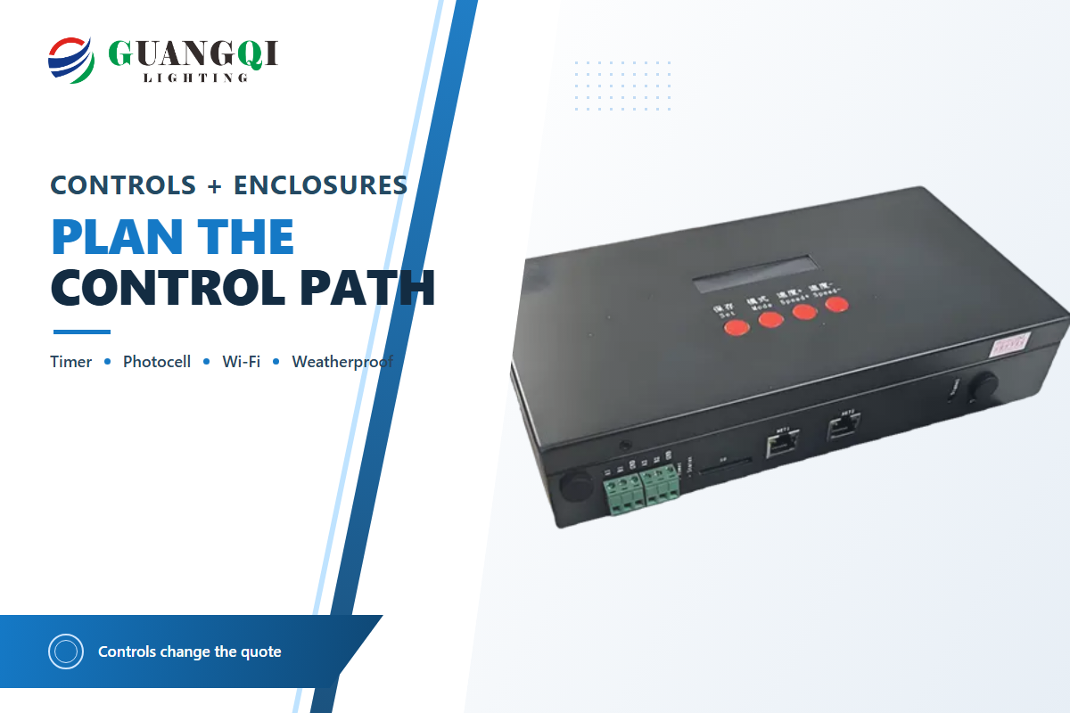 Controls, Zones and Enclosures: Timer, Photocell, Wi-Fi and Weatherproofing — Guangqi Lighting