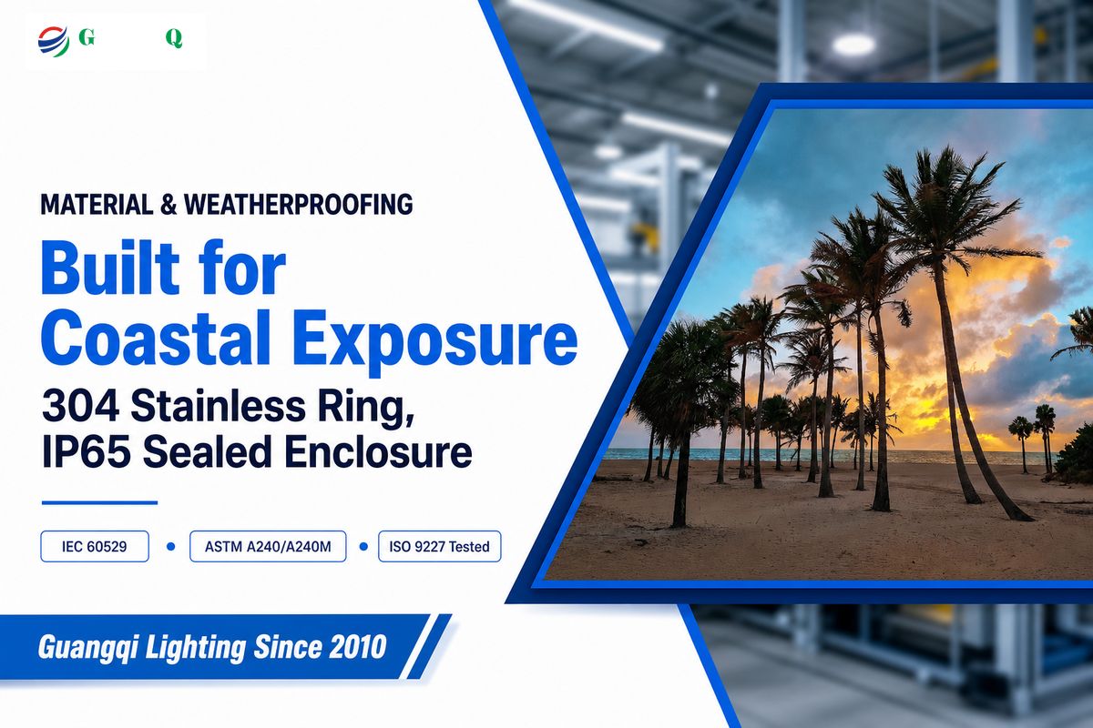 Material and Weatherproofing: What Coastal and Tropical Installs Actually Need — Guangqi Lighting