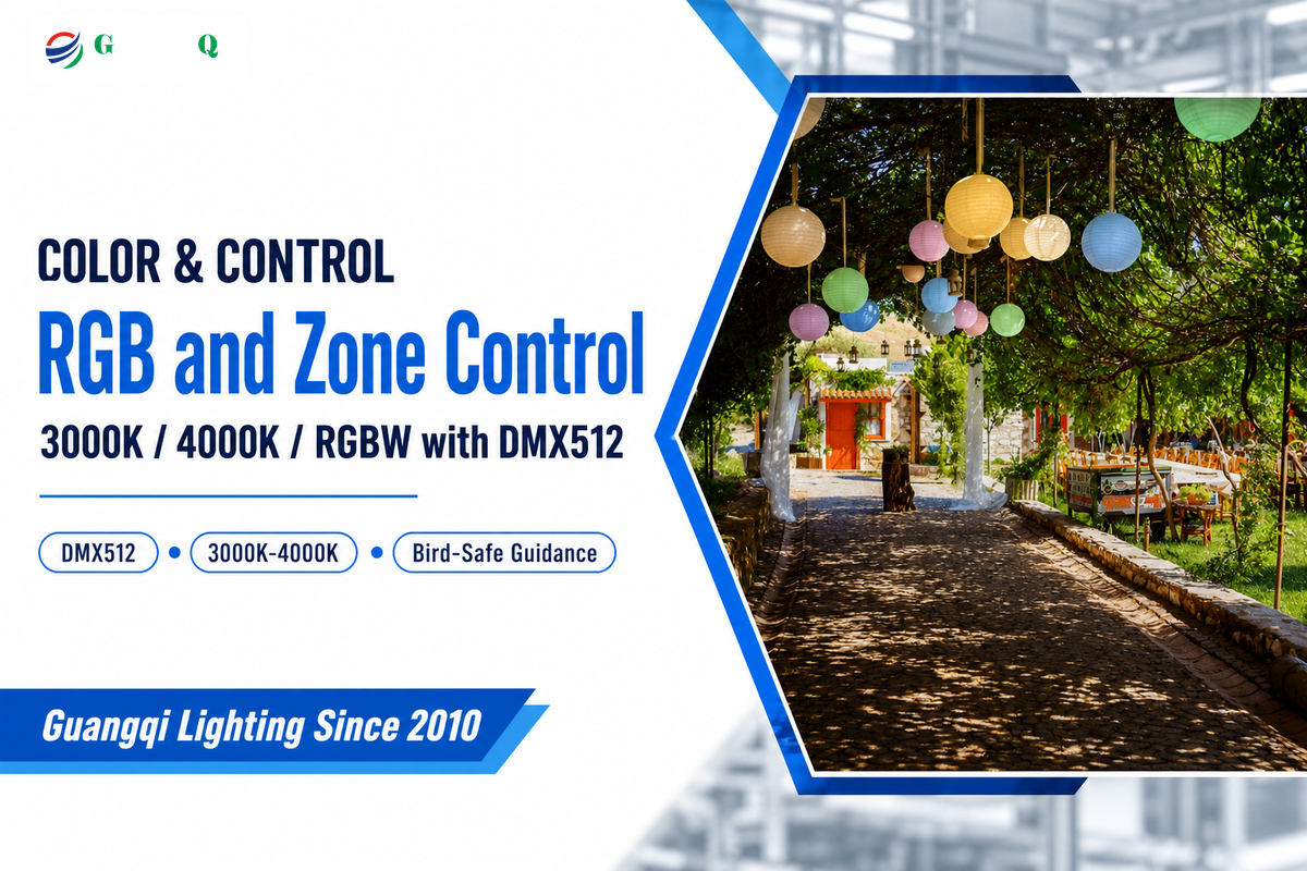 Color Temperature, RGB, and Zone Control for Hospitality and Events — Guangqi Lighting