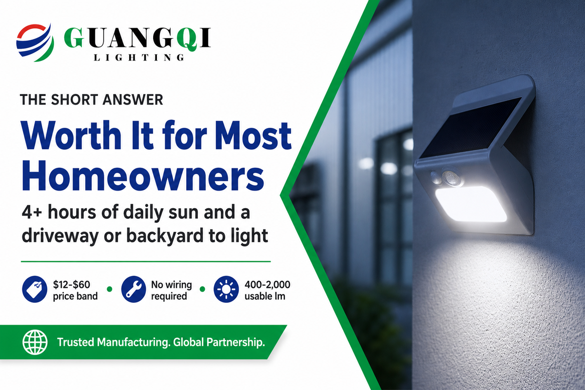 Are Solar Motion Sensor Lights Worth It? The Short Answer — Guangqi Lighting