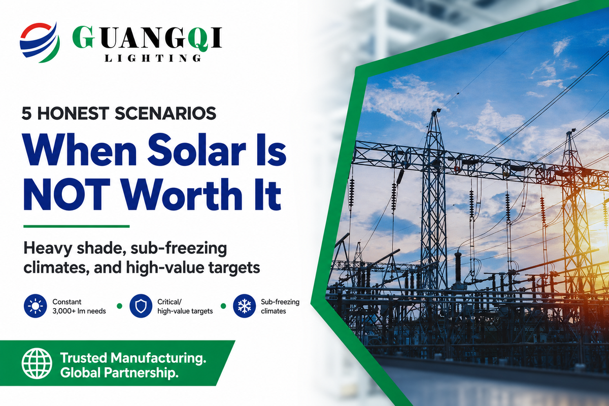 When Solar Motion Sensor Lights Are NOT Worth It (5 Honest Scenarios) — Guangqi Lighting