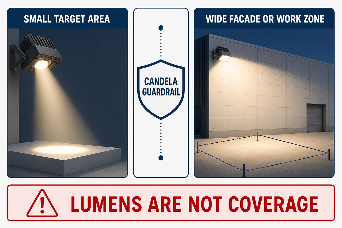 Beam Spread and Lumens: Why a Spotlight Is Not the Same as a Flood Light — GQLAMP