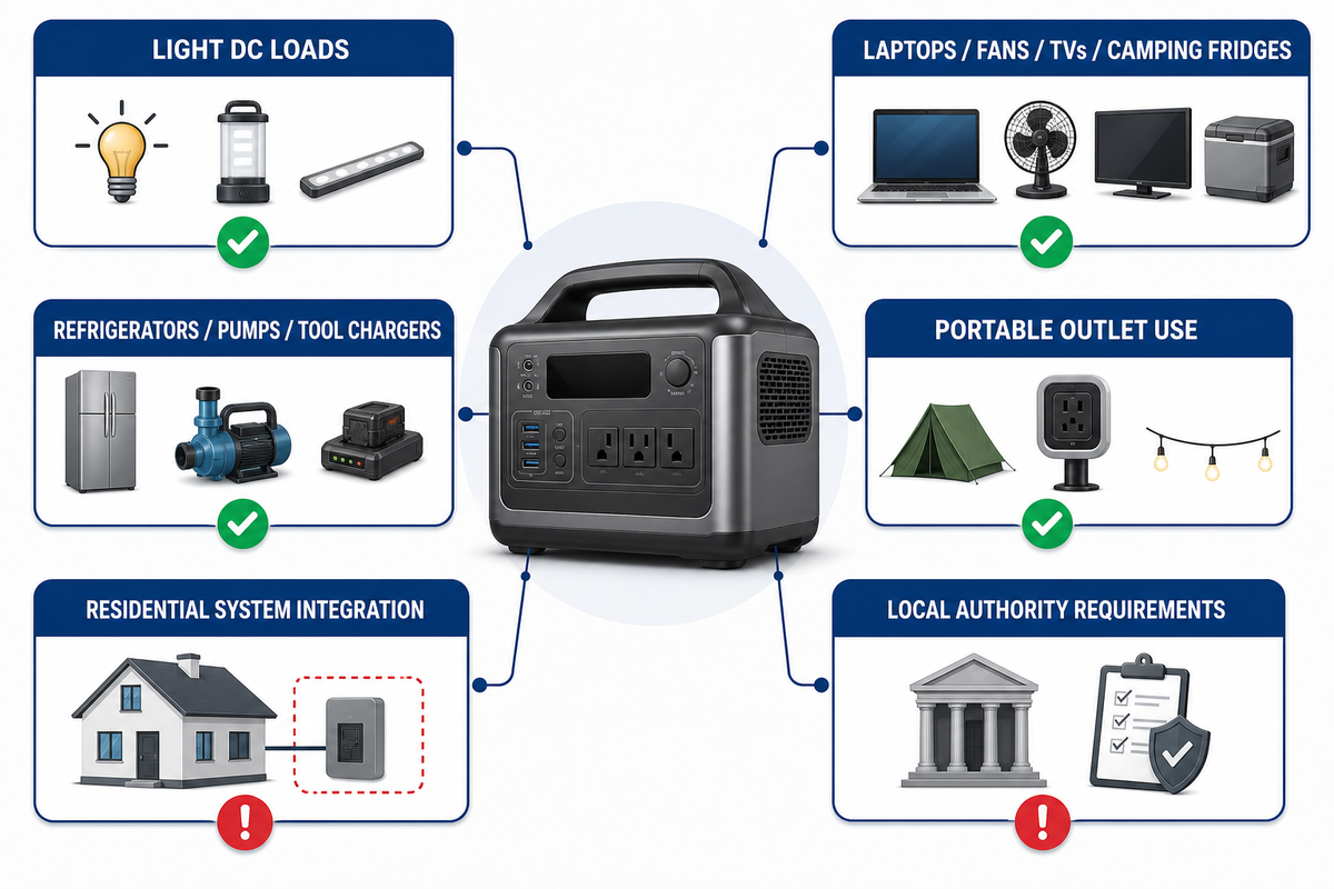What It Can Run: Camping Loads, Refrigerators, Tools, And Selected Home Backup