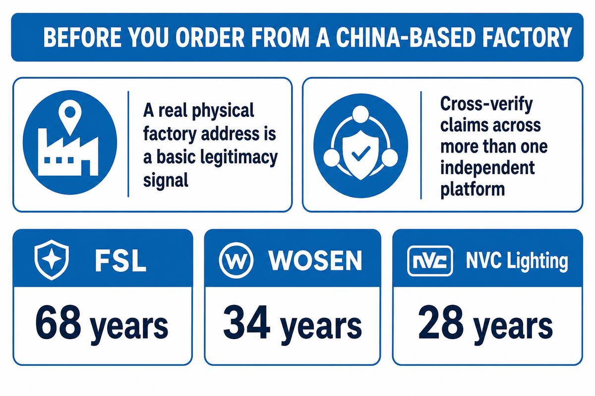 Established China-Based Manufacturers — GQLAMP
