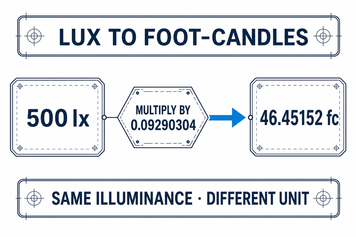 Lux to Foot-Candles Formula — Guangqi Lighting