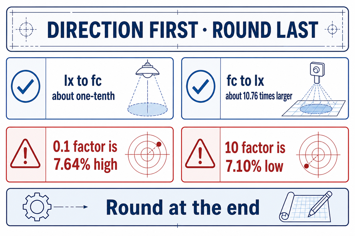Rounding and Common Conversion Mistakes — Guangqi Lighting