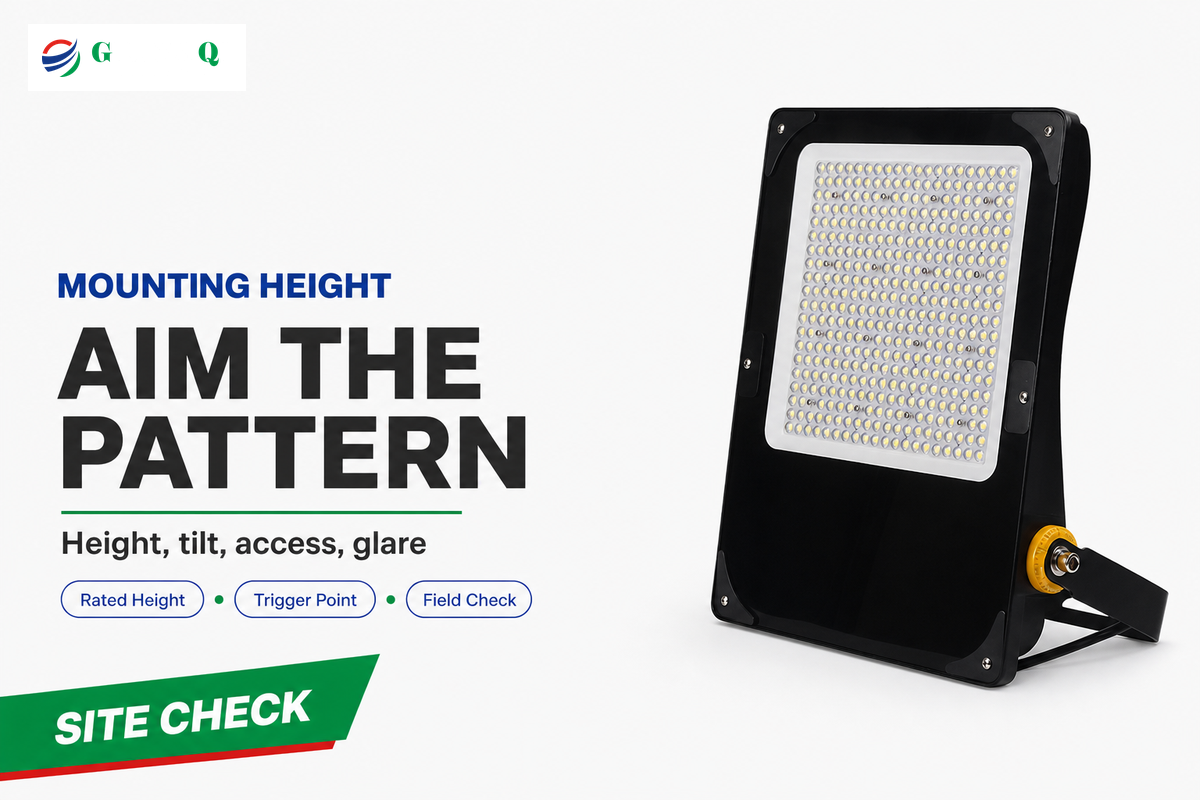 2. Choose Mounting Height Around the Sensor Pattern — GQ Lamp