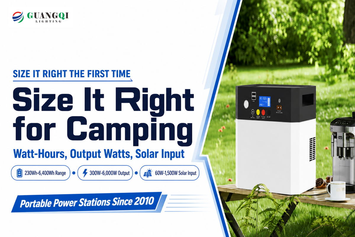 Portable Power Station for Camping: 3-Number Sizing Guide
