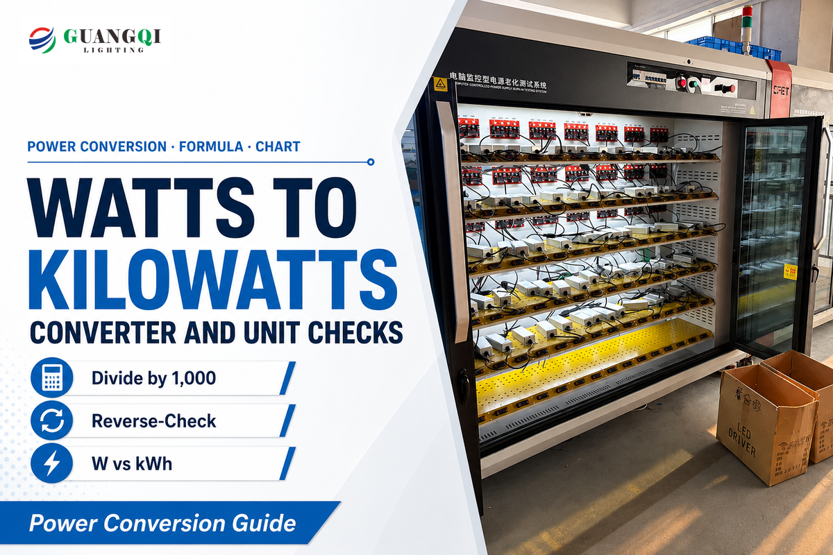 Watts to Kilowatts: Calculator, Formula & Chart
