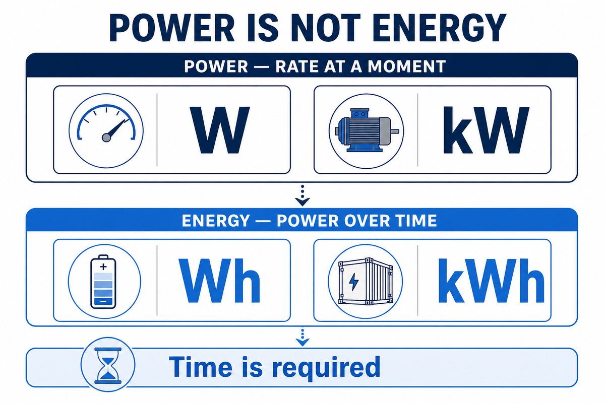 Watts, Kilowatts, and Kilowatt-Hours Are Not Interchangeable — Guangqi Lighting