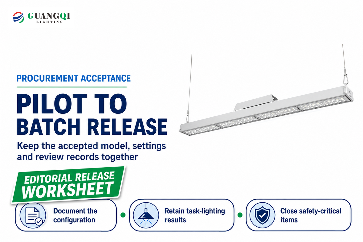 Editorial pilot release record retains accepted configuration, task lighting results and closure of safety-critical items