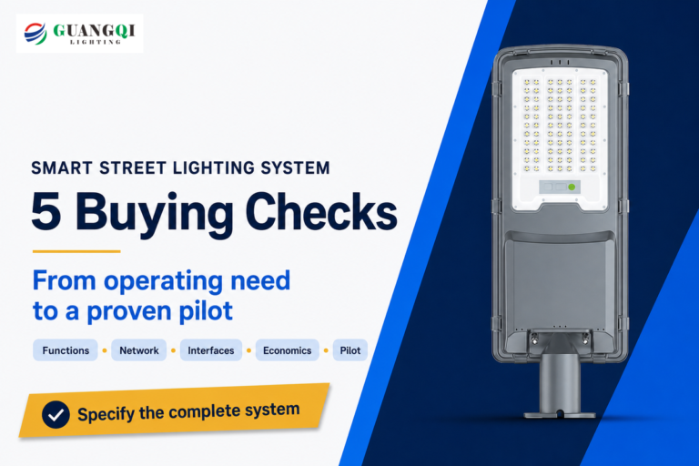 Smart Street Lighting System: 5 Buying Checks